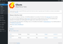 Page screenshot: Clients