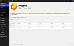 Page screenshot: Clients &rarr; Projects