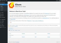 Page screenshot: Clients