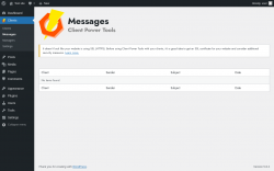 Page screenshot: Clients &rarr; Messages