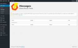 Page screenshot: Clients &rarr; Messages