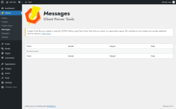 Page screenshot: Clients &rarr; Messages
