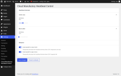Page screenshot: Settings &rarr; Cloud Manufactory Heartbeat Control