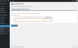 Page screenshot: Cloudbridge 2FA → Access
