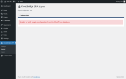 Page screenshot: Cloudbridge 2FA → Export