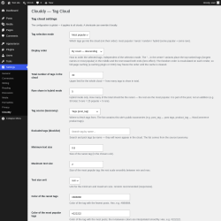 Page screenshot: Settings &rarr; Clouddy