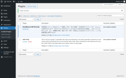 Page screenshot: Plugins ‹ Test site — WordPress