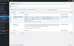 Page screenshot: Plugins &lsaquo; Test site &mdash; WordPress