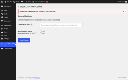 Page screenshot: CCS Clear Cache 1