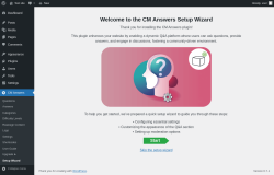 Page screenshot: CM Answers → Setup Wizard
