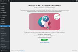 Page screenshot: CM Answers → Setup Wizard