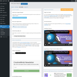 Page screenshot: CM Custom Reports &rarr; User Guide