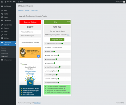 Page screenshot: CM Custom Reports &rarr; Upgrade&nbsp;➤