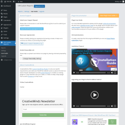 Page screenshot: CM Custom Reports &rarr; User Guide