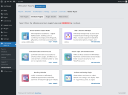 Page screenshot: CM Custom Reports &rarr; Related Plugins &rarr; Premium Plugins