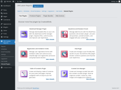 Page screenshot: CM Custom Reports &rarr; Related Plugins