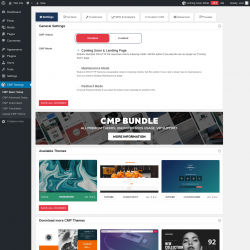 Page screenshot: CMP Settings