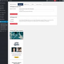 Page screenshot: CMP Settings &rarr; CMP Advanced Setup &rarr; Bypass