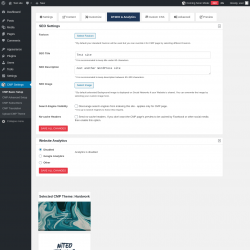 Page screenshot: CMP Settings &rarr; SEO & Analytics