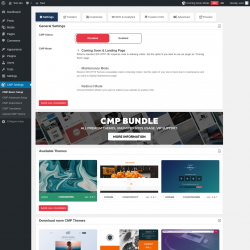 Page screenshot: CMP Settings