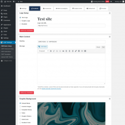 Page screenshot: CMP Settings &rarr; Content