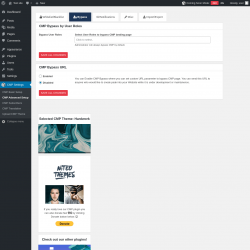 Page screenshot: CMP Settings &rarr; CMP Advanced Setup &rarr; Bypass