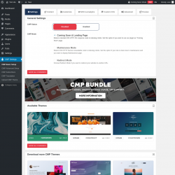 Page screenshot: CMP Settings