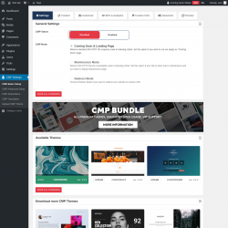 Page screenshot: CMP Settings