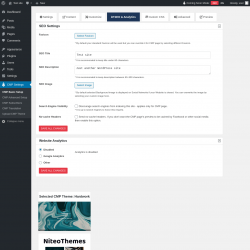 Page screenshot: CMP Settings &rarr; SEO & Analytics