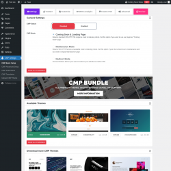 Page screenshot: CMP Settings