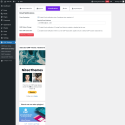 Page screenshot: CMP Settings &rarr; CMP Advanced Setup &rarr; Notifications