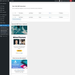 Page screenshot: CMP Settings &rarr; CMP Subscribers