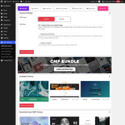 Page screenshot: CMP Settings