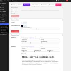 Page screenshot: CMP Settings &rarr; Customize