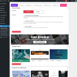 Page screenshot: CMP Settings