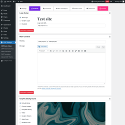 Page screenshot: CMP Settings &rarr; Content