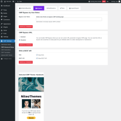 Page screenshot: CMP Settings &rarr; CMP Advanced Setup &rarr; Bypass