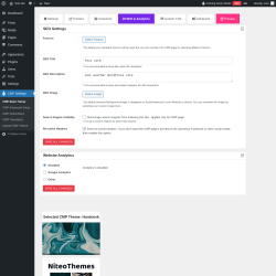 Page screenshot: CMP Settings &rarr; SEO & Analytics