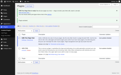 Page screenshot: Plugins &lsaquo; Test site &mdash; WordPress