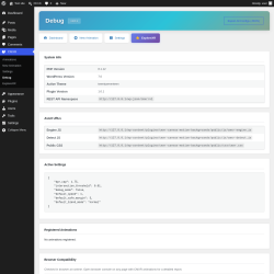Page screenshot: CMXR &rarr; Debug