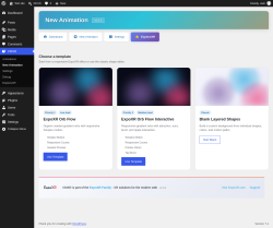 Page screenshot: CMXR &rarr; New Animation