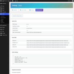 Page screenshot: CMXR &rarr; Debug