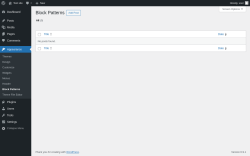 Page screenshot: Appearance &rarr; Block Patterns