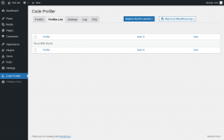 Page screenshot: Code Profiler → Profiles List