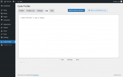 Page screenshot: Code Profiler → Log