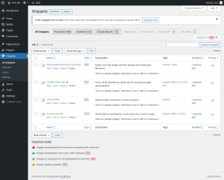 Page screenshot: Snippets