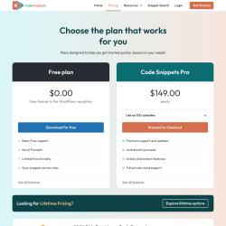 Page screenshot: Snippets &rarr; Stylescss