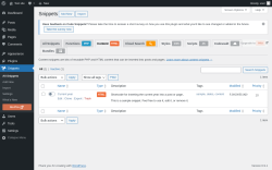 Page screenshot: Snippets &rarr; Contenthtml