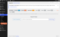 Page screenshot: Snippets &rarr; Cloud Search