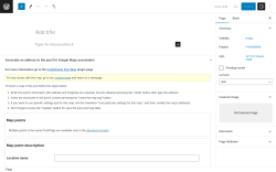 Page screenshot: Add New Page ‹ Test site — WordPress